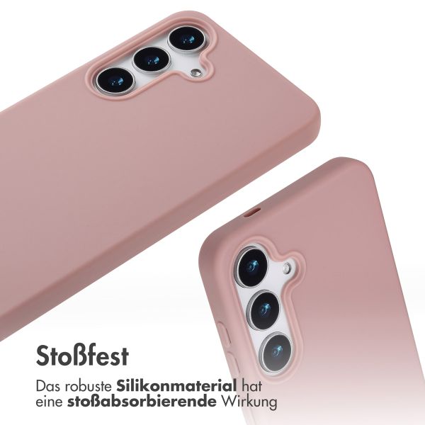 imoshion SilikonHülle mit Band Samsung Galaxy S25 Plus - Sand Pink