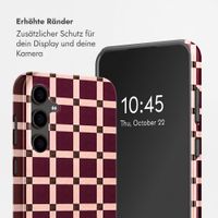 Selencia Vivid Back Cover Samsung Galaxy S24 FE - Check This Burgundy