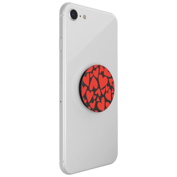 PopSockets iMoshion PopGrip - Red Hearts - Black