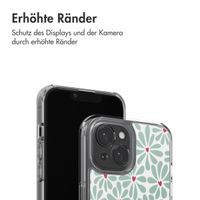 imoshion Design Hülle Apple iPhone 15 - Bloom Love Sage Green