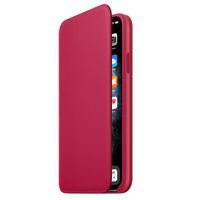 Apple Leather Folio Klapphülle Apple iPhone 11 Pro Max - Raspberry