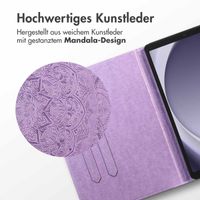 imoshion Mandala Klapphülle Samsung Galaxy Tab A9 Plus - Lila / Lilac