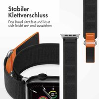imoshion Nylon Trail Armband für das  Apple Watch Series 1 t/m 11 / SE / Ultra (44/45/46/49 mm) - Pure Black