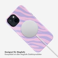 Selencia Vivid Tough Back Cover MagSafe für das iPhone 14 - Zebra Light Pink Lilac