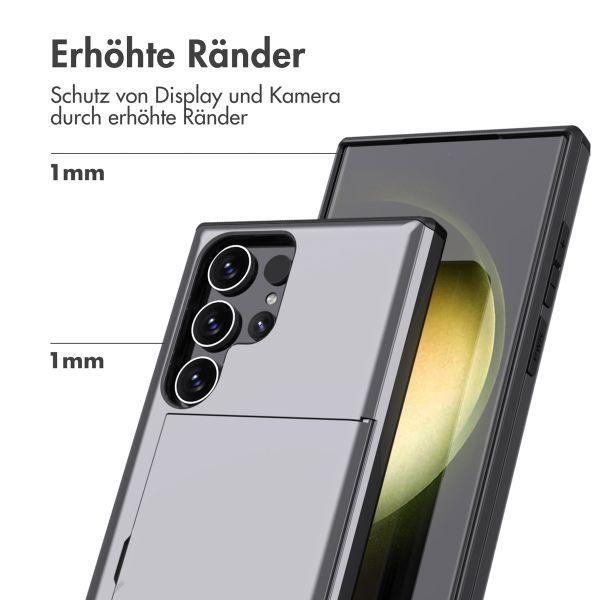 imoshion Backcover mit Kartenfach Samsung Galaxy S24 Ultra - Grau