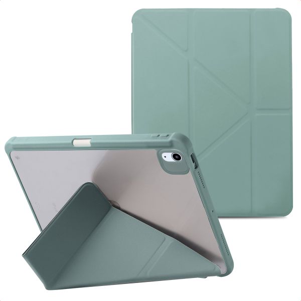 imoshion Origami Klapphülle iPad Pro 11 (2018 - 2022) / Air 5 (2022) / Air 4 (2020) - Dunkelgrün