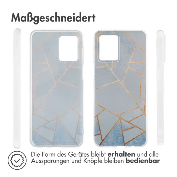 imoshion Design Hülle für das Motorola Moto G54 - Blue Graphic