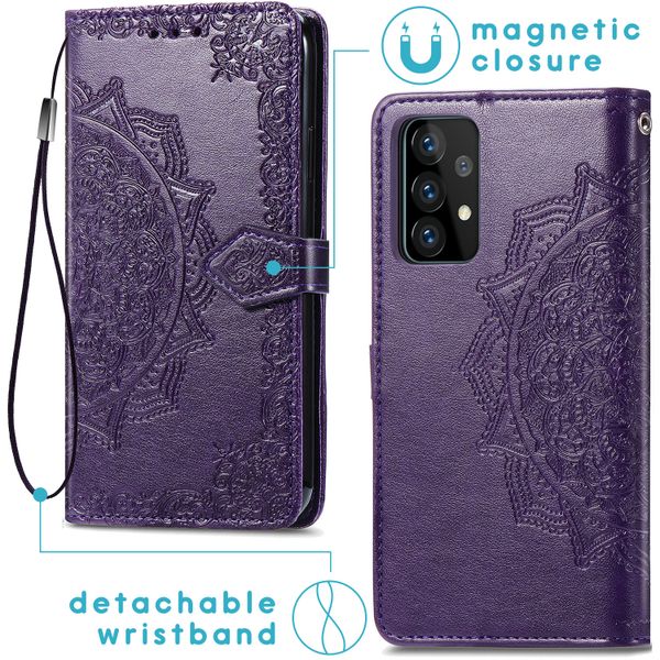 imoshion Mandala Klapphülle Samsung Galaxy A72 - Violett
