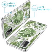 imoshion Design Hülle Samsung Galaxy A41 - Monstera Leaves
