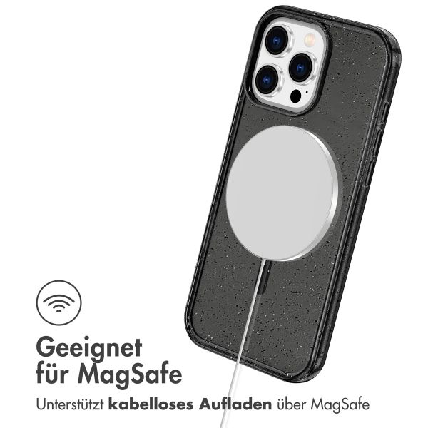 imoshion Sparkle Back Cover mit MagSafe Apple iPhone 16 Pro - Glitter Schwarz