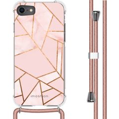 imoshion Design Hülle mit Band für das iPhone SE (2022 / 2020) / 8 / 7 - Pink Graphic