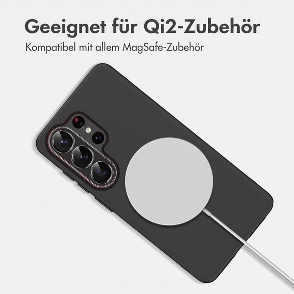 imoshion Color Backcover mit Thin MagSafe Ring Samsung Galaxy S26 Ultra - Schwarz