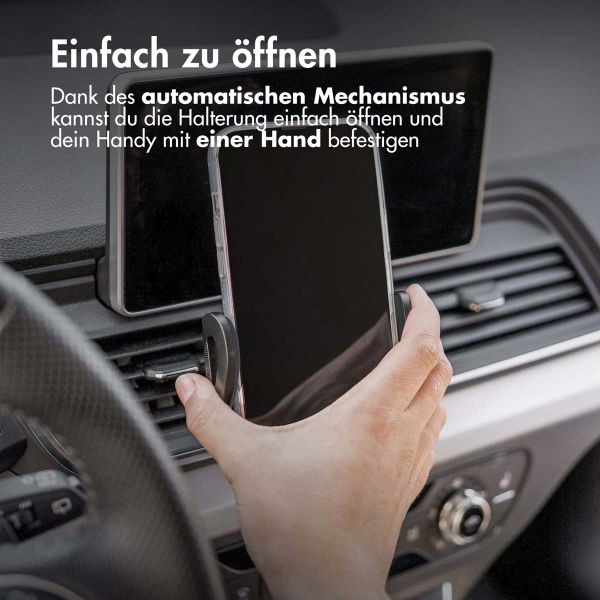 imoshion Telefonhalter für das Auto - Verstellbar - Universell - Carbon - Armaturenbrett / Scheibe / Lüftungsgitter - Schwarz