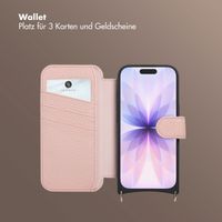 Selencia Riva Bookcase mit MagSafe und Handgelenkband Apple iPhone 17 - Old Pink