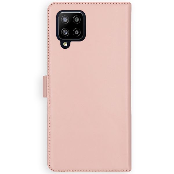 Selencia Echtleder Klapphülle Samsung Galaxy A42 - Dusty Pink