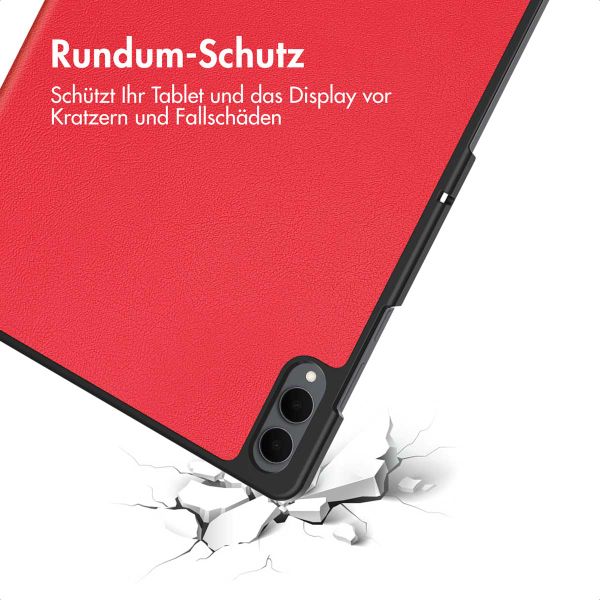 imoshion Trifold Klapphülle Samsung Galaxy Tab S11 Ultra - Rot