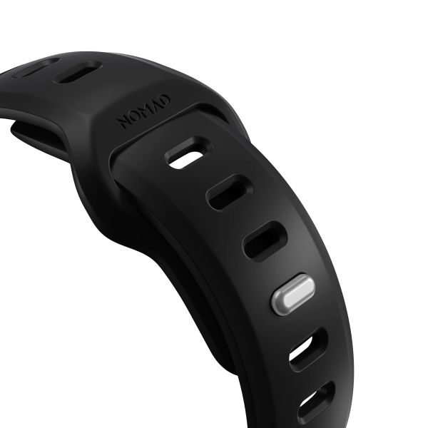 Nomad Tempo Silikonarmband für das  Apple Watch Series 1 - 9 / SE (38/40/41 mm) | Series 10 / 11 (42 mm) - Black