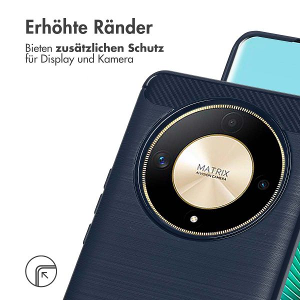 imoshion Brushed Back Cover Honor Magic 6 Lite - Dunkelblau