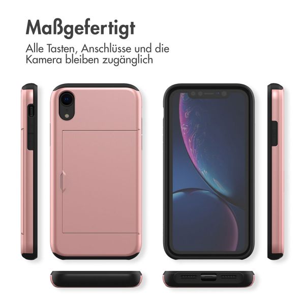 imoshion Backcover mit Kartenfach für das iPhone Xr - Rose Gold