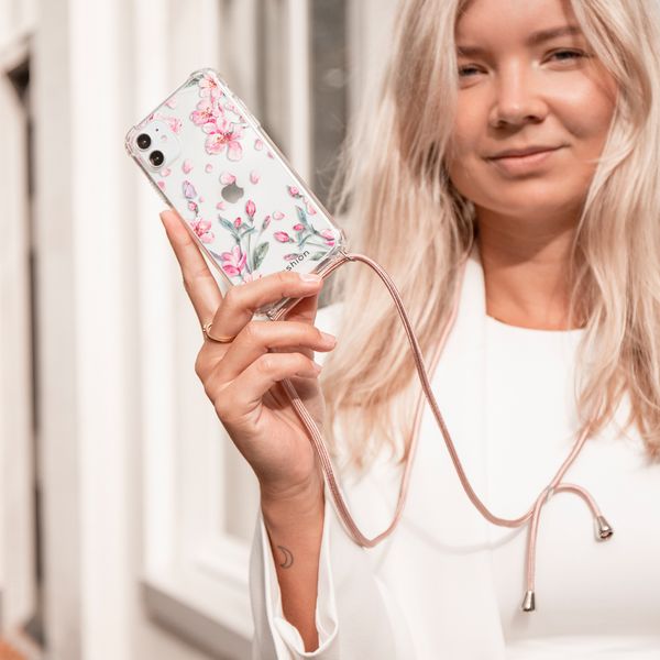 imoshion Design Hülle mit Band für das iPhone Xr - Blossom Watercolor