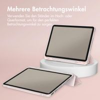 Accezz Smarte Klapphülle aus Silikon Apple iPad 11 (2025) 11 Zoll A16 / iPad 10 (2022) 10.9 Zoll - Rosa