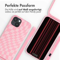 imoshion SilikonHülle design mit Band Apple iPhone 15 - Retro Pink