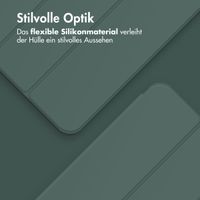 Accezz Smarte Klapphülle aus Silikon Apple iPad Pro 11 (2024) M4 - Dunkelgrün