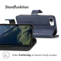 imoshion Luxuriöse Klapphülle Apple iPhone 17e / 16e - Dunkelblau