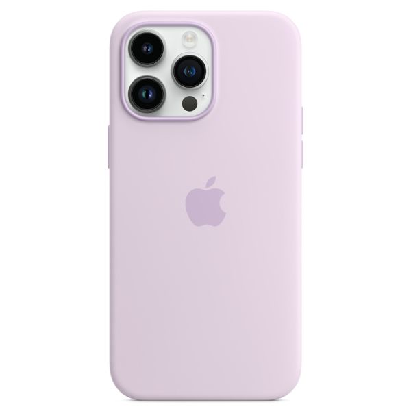 Apple Silikon-Case MagSafe für das iPhone 14 Pro Max - Lila