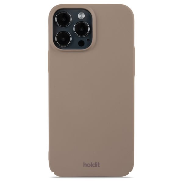 Holdit Slim Case für das iPhone 13 Pro Max - Mocha Brown