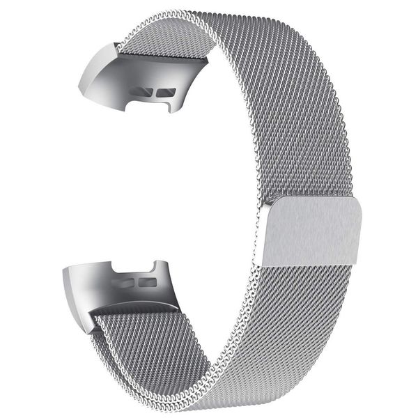 imoshion Milanese Watch Armband Fitbit Charge 3 / 4 - Silber