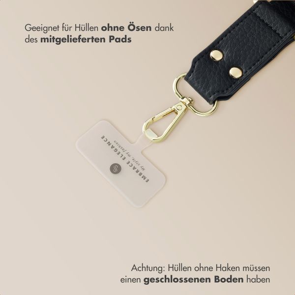 Selencia Handykette mit kleiner Tasche - Midnight Black