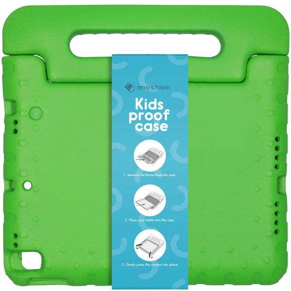 imoshion Hülle mit Handgriff kindersicher Galaxy Tab A7 Lite - Grün