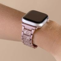 Selencia Sparkle Armband für das  Apple Watch Series 1 t/m 9 / SE (38/40/41 mm) | Series 10 / 11 (42 mm) - Rosa