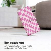 imoshion Design Klapphülle iPhone SE (2022 / 2020) / 8 / 7 / 6(s) - Retro Pink