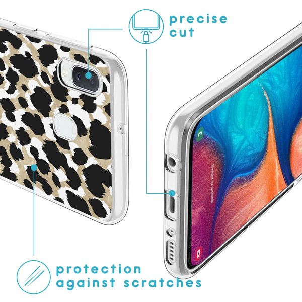 imoshion Design Hülle für das Samsung Galaxy A20e - Leopard / Schwarz