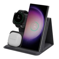 imoshion 3-in-1 Faltbares kabelloses Ladegerät Samsung - Galaxy Phone / Galaxy Buds / Galaxy Watch - Grau