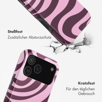 Selencia Vivid Back Cover Apple iPhone 17 Pro - Wavy Swirl Pink Plum