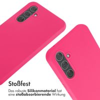 imoshion Silikonhülle mit Band für das Samsung Galaxy A54 (5G) - Rosa fluoreszierend