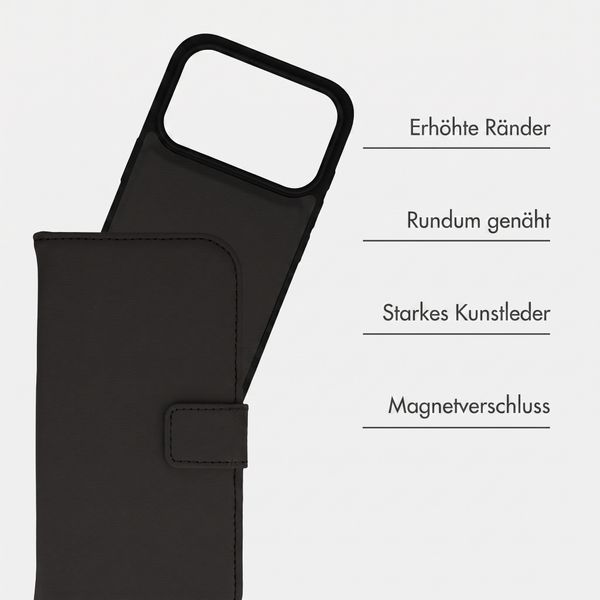 imoshion Herausnehmbare 2-in-1 Luxus-Bookcase Apple iPhone 18 Pro / 17 Pro - Schwarz