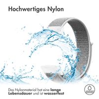 imoshion Nylonarmband für das Fitbit Charge 5 / Charge 6 - Größe S - Hellgrau