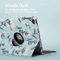 imoshion 360° drehbare Design Klapphülle Apple iPad 6 (2018) 9.7 Zoll / iPad 5 (2017) 9.7 Zoll - Flowers