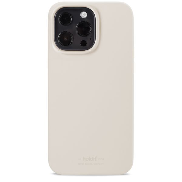 Holdit Silicone Case für das iPhone 13 Pro - Light Beige