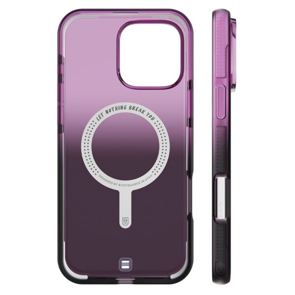 BodyGuardz Ace Pro MagSafe Back Cover für das iPhone 16 Pro Max - Purple Ombre