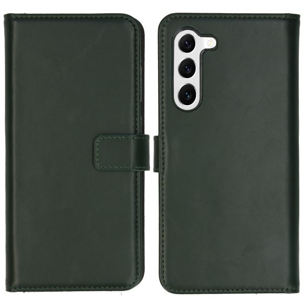 Selencia Echtleder Klapphülle Samsung Galaxy S23 - Grün