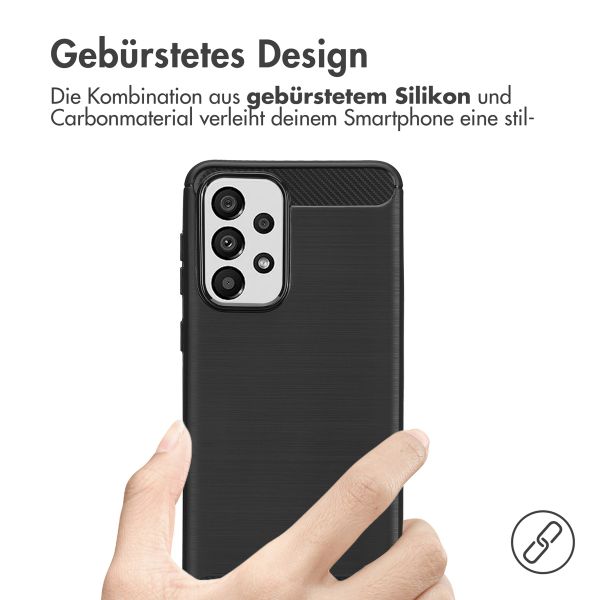 imoshion Brushed Back Cover für das Samsung Galaxy A33 - Schwarz