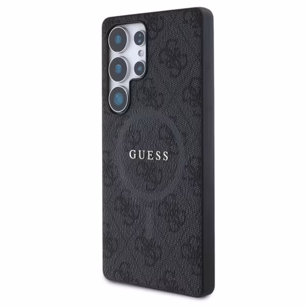 Guess Classic 4G Logo Backcover MagSafe Samsung Galaxy S25 Ultra - Schwarz