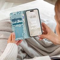 imoshion Design Klapphülle iPhone SE (2022 / 2020) / 8 / 7 / 6(s) - Blue Flowers