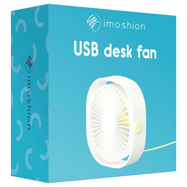 imoshion USB Schreibtischventilator - Rosa