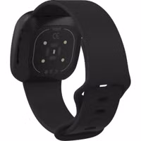 imoshion Silikonband für das  Fitbit Versa 4/ 3 / Sense (2) - Schwarz